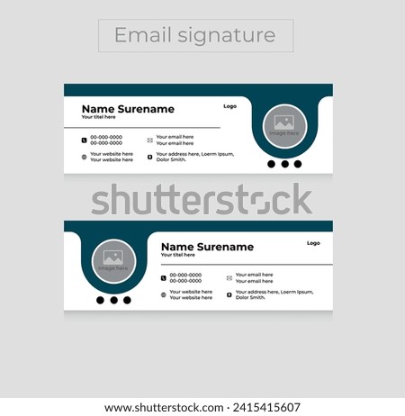 Email template  vector design Facebook cover design template