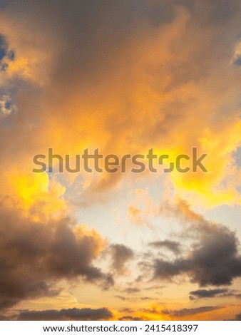 Beautiful Dramatic Orange Sunrise Sky