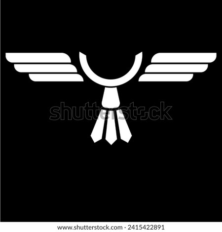 illustration of a simple bird symbol