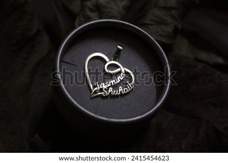 Heart touching gold plated name gift for lovable people
