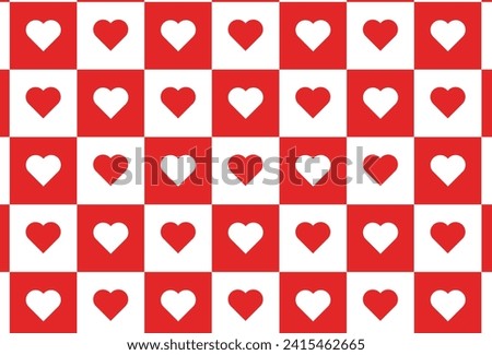 Modern Background Love Shape Very Simple for Decorative Pattern