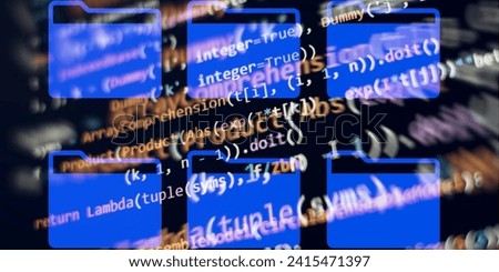 Programming code background . Software developer programming code. Website programming code.