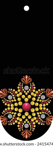 Vector hand-drawn doodle mandala. Ethnic mandala with colorful tribal ornament. Isolated. Bright colors.	
