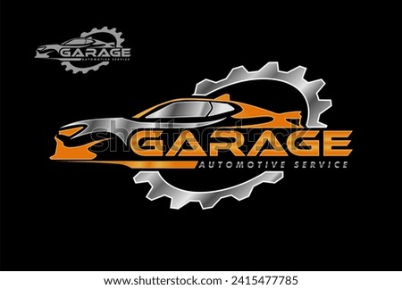 car auto garage concept premium logo design. perfect logo for the automotive industry