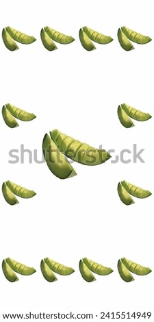 Wallpaper background of fresh melon slices