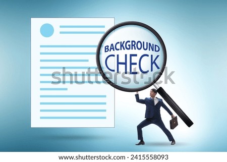 Concept of background security check