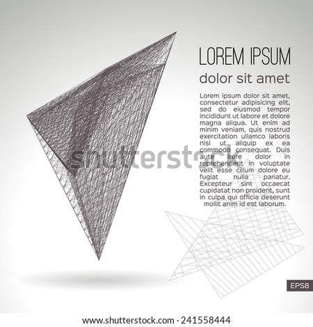 Abstract geometric lattice on a gray background. Vector design.