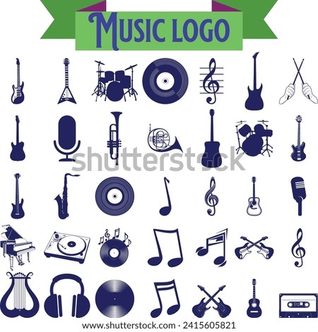 Simple Set of Music Related Vector Icons.