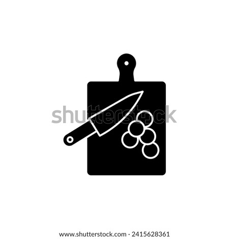 cutting board concept line icon. Simple element illustration. cutting board concept outline symbol design.