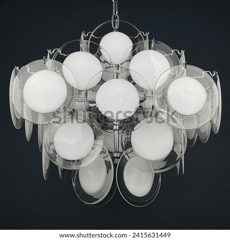 Murano chandelier by Gino Vistosi Italy 1970s 