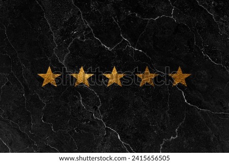 Golden star vector icons. Stars collection. Golden and Black set of Stars, isolated. Star icon. 5 Star rating concept.
