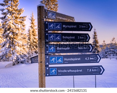 A ski center outside the town of Ludvika in Sweden, where you can go cross-country skiing and there are also trails for dog sledding
