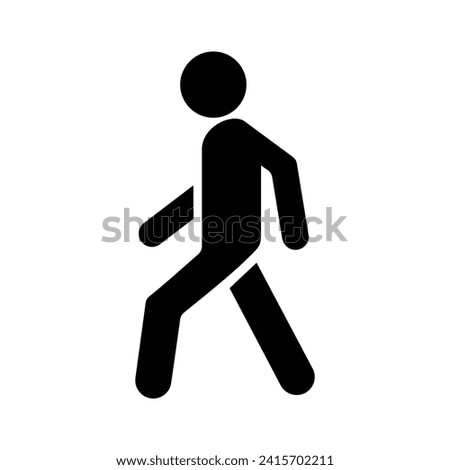 vector pedestrian symbol vector illustration isolated on white background.