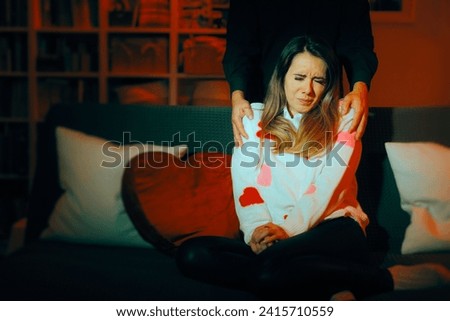 
Stressed Woman Feeling Disgusted by Advances and Harassment
Abusive partner terrifying and scarring his wife with intimidation tactics 
 Royalty-Free Stock Photo #2415710559