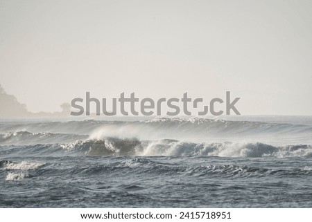 rough sea ocean view big waves morning beautiful view peaceful header banner background surf