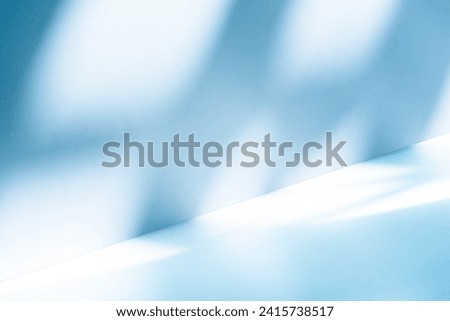 Wall interior background, studio  and backdrops show products.with shadow from window color white and purple. background for text insertion and presentation product  Royalty-Free Stock Photo #2415738517