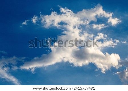 Interesting shape of cloud over the Highveld in South Africa image for background use