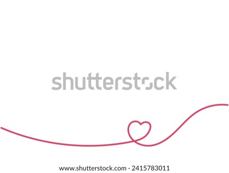 clip art of red heart line
