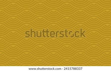 Seamless geometric pattern with wave line. Endless background with intertwined curves. Waves, twirl vector illustration.