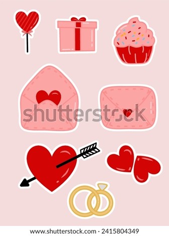 Set of Valentine Icons Clip art