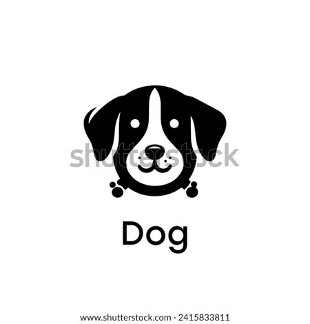 Dog logo simple elegance and clean