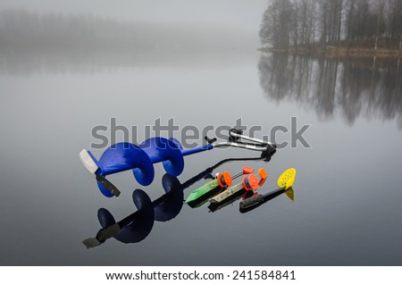 Equipment for ice pike fishing