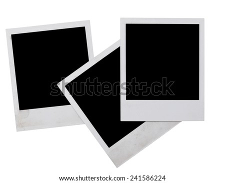 photo frames on white background