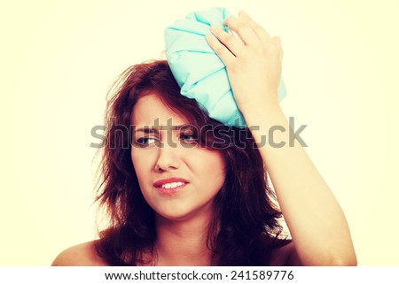 Young  woman with head ache