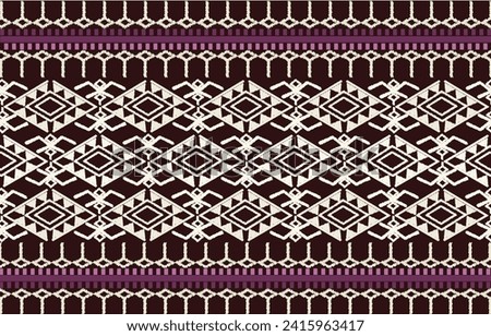 Thai Isan Pattern. Black, Red, Blue, Pink, Design for print on demand, book cover, scarf, salong