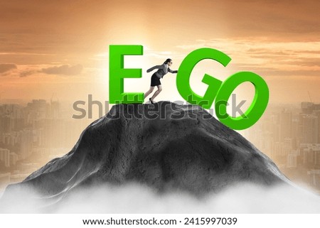 Concept of personal and business ego Royalty-Free Stock Photo #2415997039