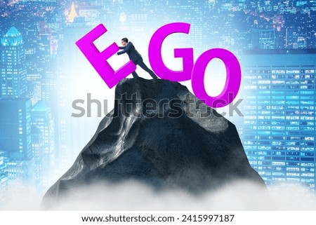 Concept of personal and business ego Royalty-Free Stock Photo #2415997187