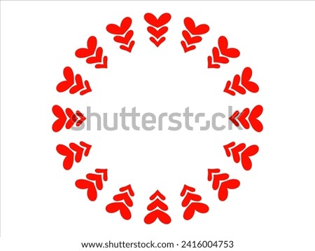 Love frame background for Valentine Day