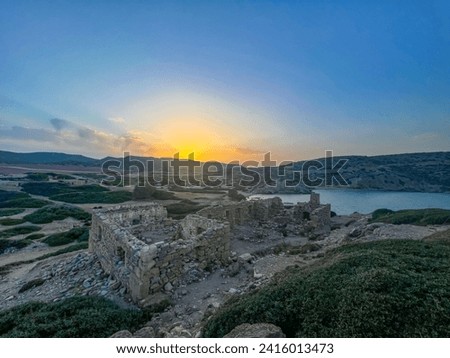 Archaeological site of Itanos, Lasithi Crete Greece Royalty-Free Stock Photo #2416013473