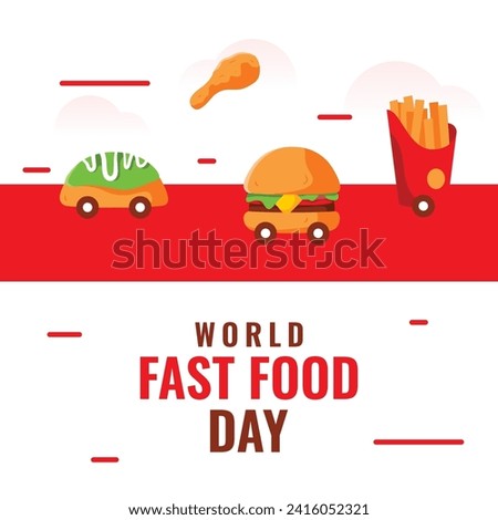 World Fast Food Day Vector Design Illustration