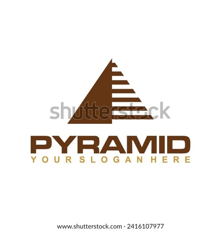 modern pyramid logo minimalist style  