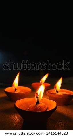 Diwali celebrations with colourful lights Royalty-Free Stock Photo #2416144823