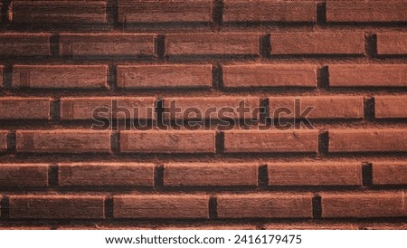 Brick wall background mixed block overlay technique gradient shiny brown tones