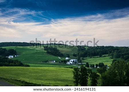 Rolling Hills in Summer in Amish Country, Ohio