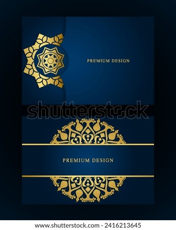 Luxury golden mandala background. Vector Illustration. Decorative Luxury mandala background design for Print, Cover, Brochure, Flyer, Banner. Modern luxury background Design.