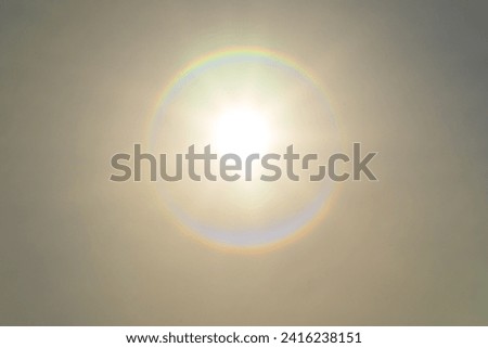 Beautiful setting sun and golden sky with copy space Nature summer background