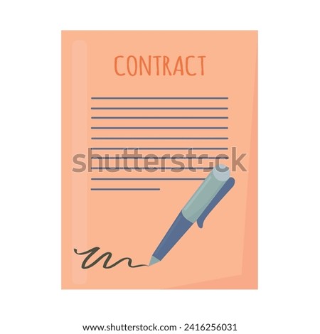 Contract icon clipart avatar logotype isolated vector illustration