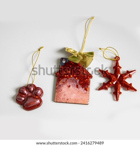 Epoxy Resin Dragon Christmas Tree Toy Brooch Pendant Keychain Dragon Shape Fridge Magnet 2024 Symbol DIY Handmade