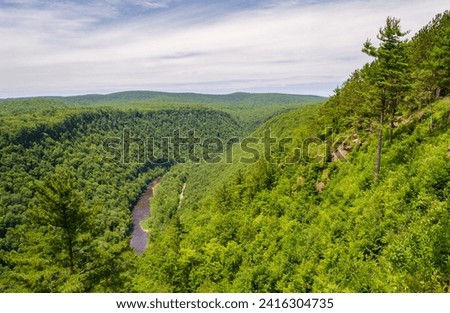 The Pine Creek Gorge, or the The Grand Canyon of Pennsylvania, USA
