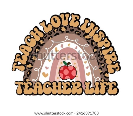 Happy teacher day quote. Back to school clip art vector