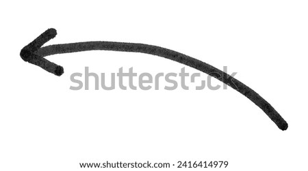 Arrow. Realistic rough black marker. Set of ink lines. The doodle is drawn on a white isolated background with a black marker. Hand painted. Black marker on paper isolated on white background Royalty-Free Stock Photo #2416414979