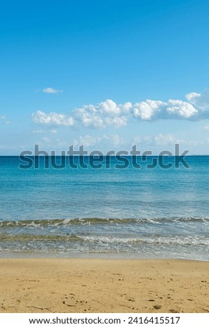 Cyprus Closed Maraş Beach. Maraş, one of the most famous holiday resorts of the Mediterranean before 1974, was captured by the Turkish Armed Forces during the Second Cyprus Operation on 13 August 1974 Royalty-Free Stock Photo #2416415517
