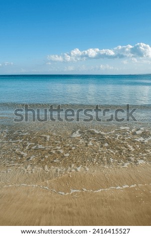 Cyprus Closed Maraş Beach. Maraş, one of the most famous holiday resorts of the Mediterranean before 1974, was captured by the Turkish Armed Forces during the Second Cyprus Operation on 13 August 1974 Royalty-Free Stock Photo #2416415527