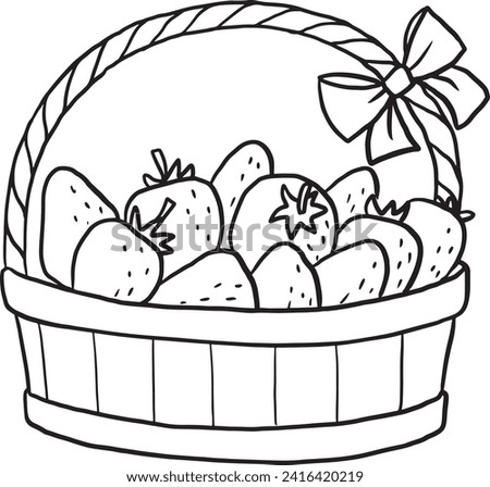 basket easter vector design egg illustration