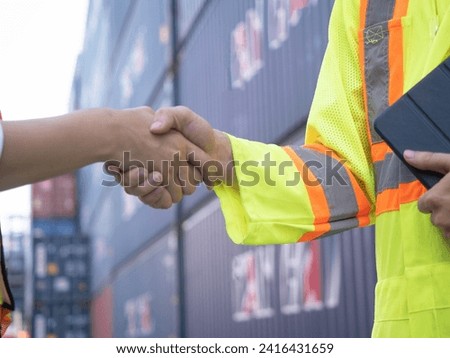 shake hand body part human people person symbol sign agreement deal business import export logistic cargo success custom cooperation shipping commercial factory international technology work job 