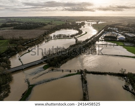 Winter floods 2024 in and around the OUndle area